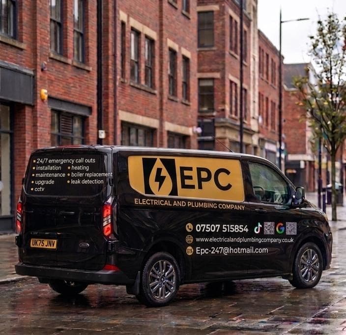 The EPC van parked on site